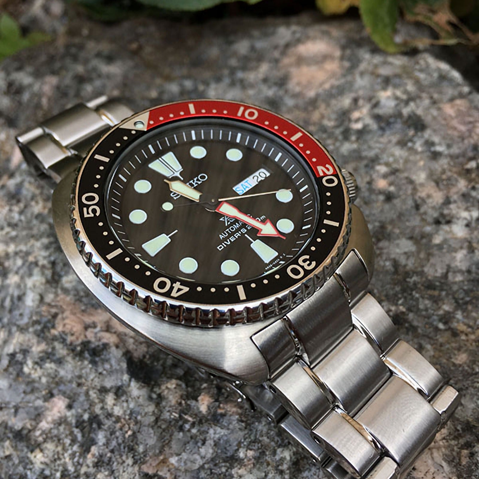 Seiko Prospex Sea Turtle Automatic Black Dial Silver Steel Strap Watch for Men - SRP789K1