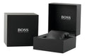 Hugo Boss Taper Chronograph Black Dial Black Steel Strap Watch for Men - 1514088