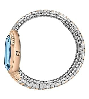 Just Cavalli Glam Evo 4 Blue Dial Two Tone Steel Strap Watch for Women - JC1L229M0085