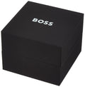 Hugo Boss Taper Chronograph Black Dial Black Leather Strap Watch for Men - 1514085