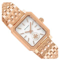 Tory Burch Robinson White Dial Rose Gold Steel Strap Watch for Women - TBW1502