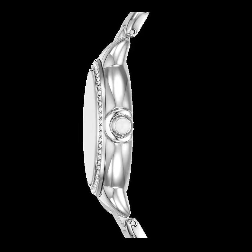 Emporio Armani Mia Mother of Pearl Dial Silver Steel Strap Watch for Women - AR11596