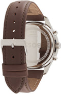 Hugo Boss Avery Chronograph Grey Dial Brown Leather Strap Watch for Men - 1514155