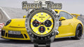 Seiko Prospex Speedtimer Solar Chronograph Yellow Dial Silver Steel Strap Watch for Men - SSC929