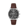Hugo Boss Avery Chronograph Grey Dial Brown Leather Strap Watch for Men - 1514155