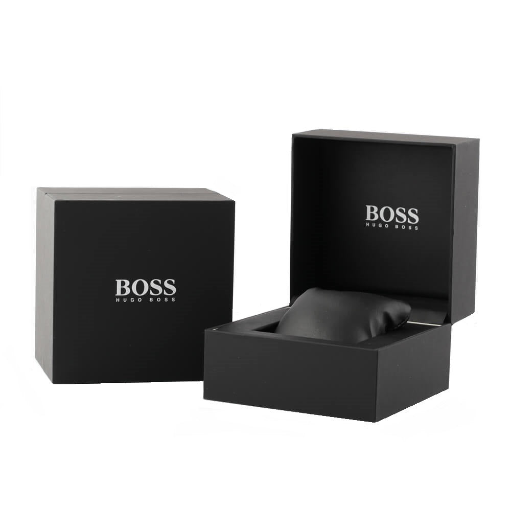 Hugo Boss Strike Blue Dial Gunmetal Grey Steel Strap Watch for Men - 1514175