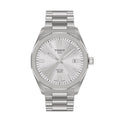 Tissot PRC 100 Solar Quartz Silver Dial Silver Steel Strap Watch for Men - T151.422.11.031.00