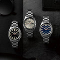Seiko 5 Sports SNXS Series Automatic Beige Dial Silver Steel Strap Watch for Men - SRPK91K1