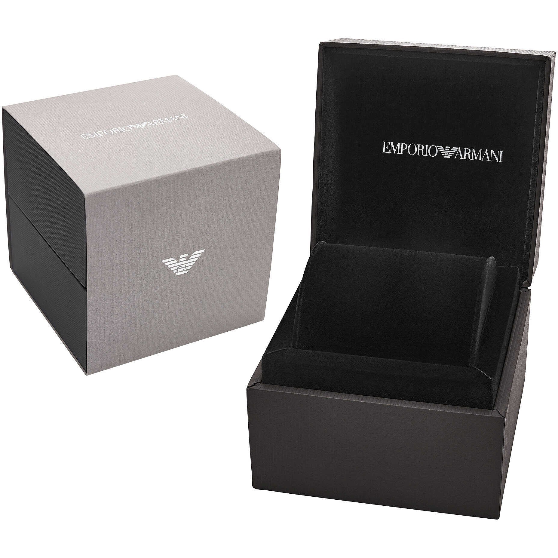 Emporio Armani Genni Mother of Pearl Dial Two Tone Steel Strap Watch for Women - AR11626