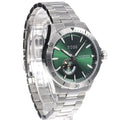 Hugo Boss Troper Automatic Chronograph Green Dial Silver Steel Strap Watch for Men - 1514200