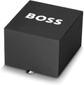 Hugo Boss Grand Tour Chronograph Gold Dial Gold Steel Strap Watch for Women - 1502768