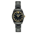 Versace DV One Mini Black Dial Black Steel Strap Watch for Women - VE9F00124