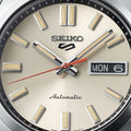 Seiko 5 Sports SNXS Series Automatic Beige Dial Silver Steel Strap Watch for Men - SRPK91K1