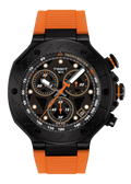 Tissot T Race Chronograph Black Dial Orange Rubber Strap Watch for Men - T141.417.37.051.02
