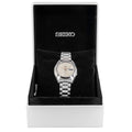 Seiko 5 Sports SNXS Series Automatic Beige Dial Silver Steel Strap Watch for Men - SRPK91K1