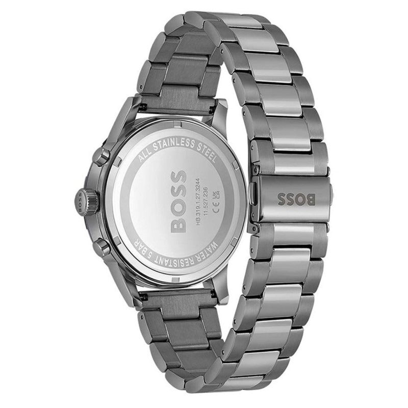 Hugo Boss Candor Grey Dial Grey Steel Strap Watch for Men - 1514078