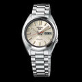 Seiko 5 Sports SNXS Series Automatic Beige Dial Silver Steel Strap Watch for Men - SRPK91K1