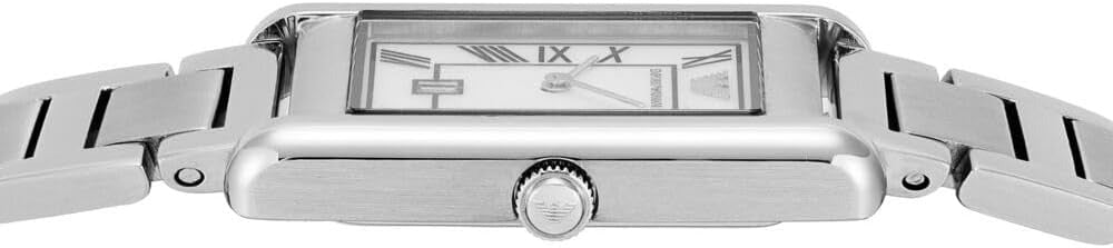 Emporio Armani Gino Mother of Pearl Dial Silver Steel Strap Watch for Men - AR11664