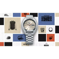 Seiko 5 Sports SNXS Series Automatic Beige Dial Silver Steel Strap Watch for Men - SRPK91K1
