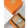 Tory Burch Reva Silver Dial Silver Steel Strap Watch for Women - TBW4044