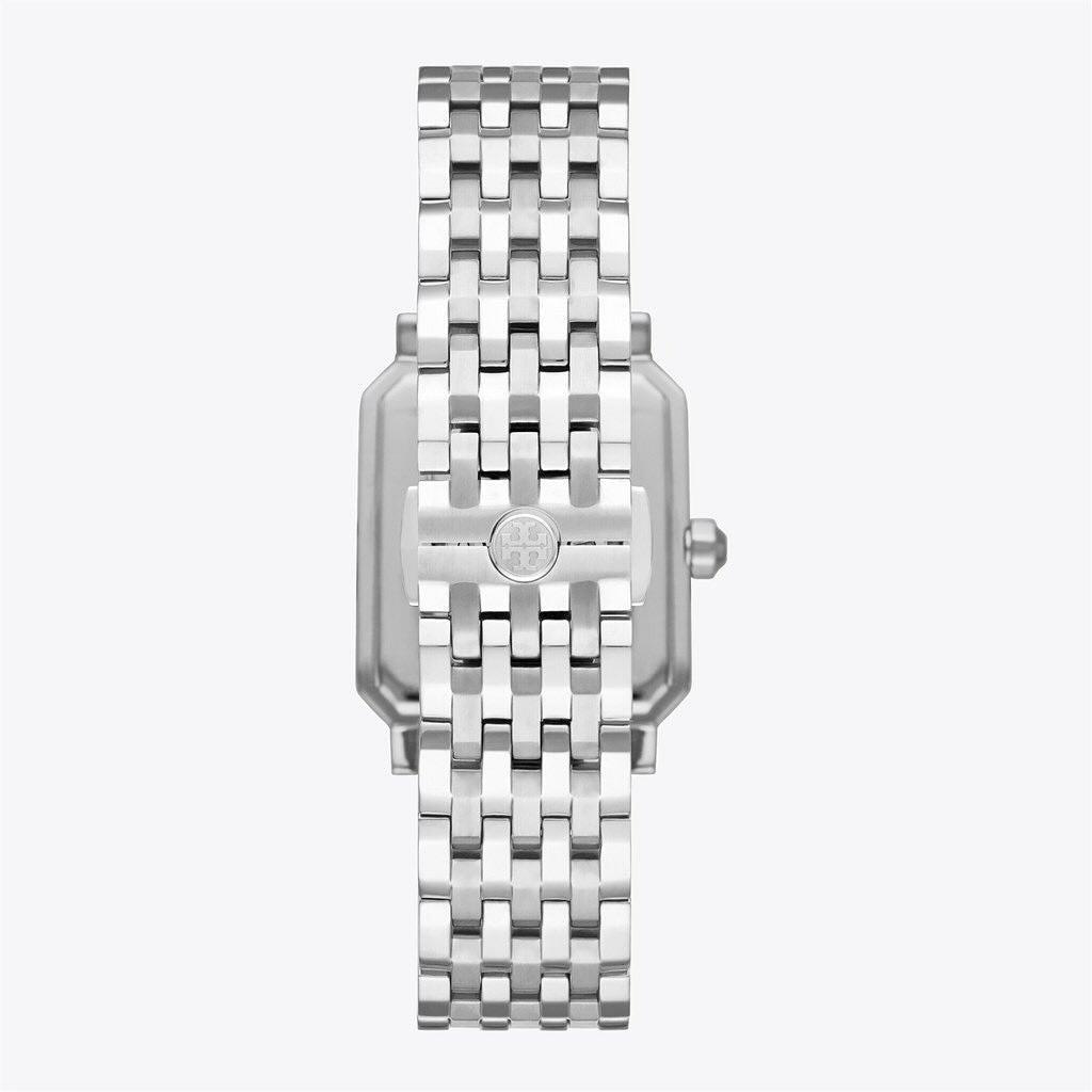 Tory Burch Robinson White Dial Silver Steel Strap Watch for Women - TBW1510