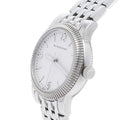 Burberry Utilitarian White Dial Silver Steel Strap Watch for Women - BU7856