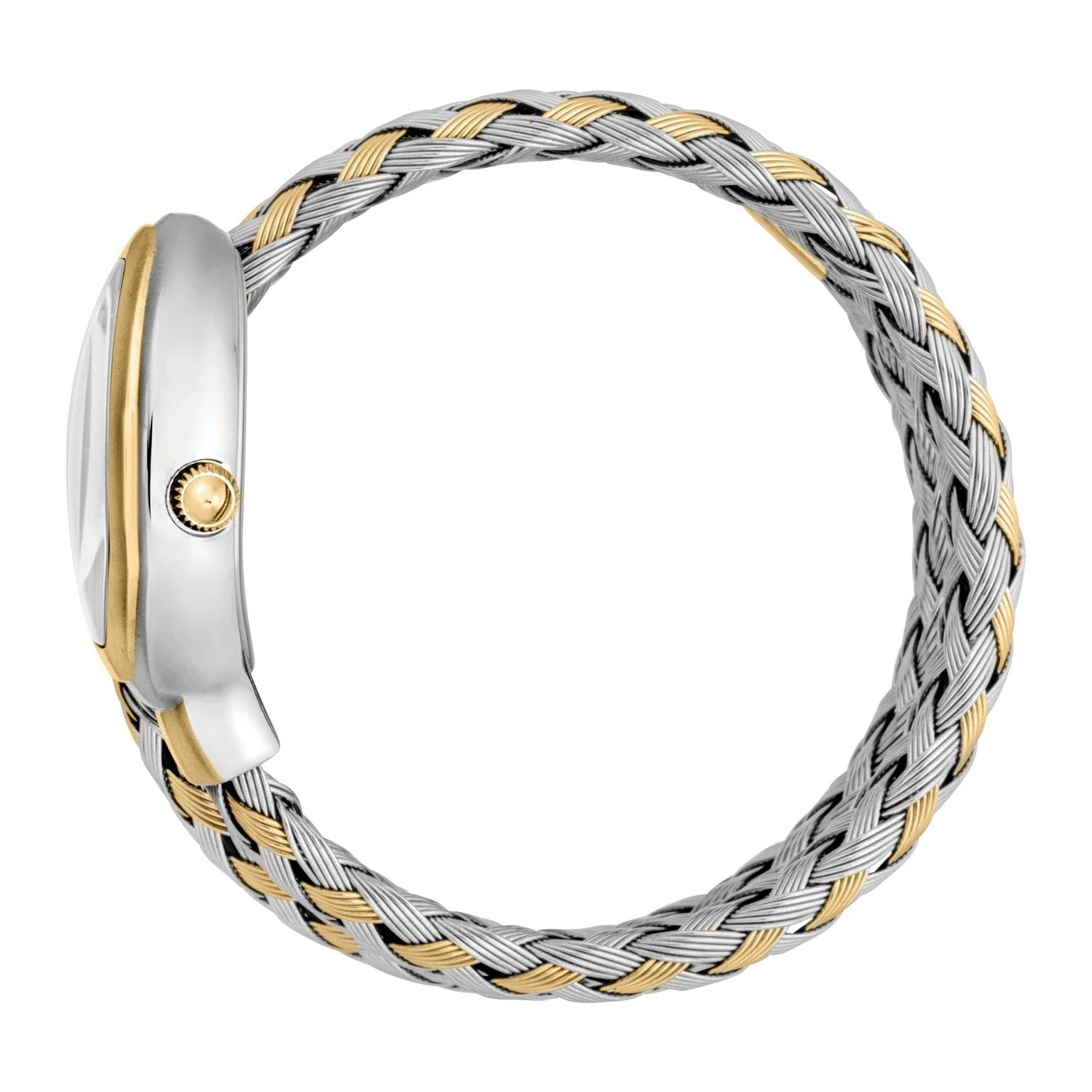 Just Cavalli Novara Mother of Pearl Dial Two Tone Steel Strap Watch for Women - JC1L264M0055