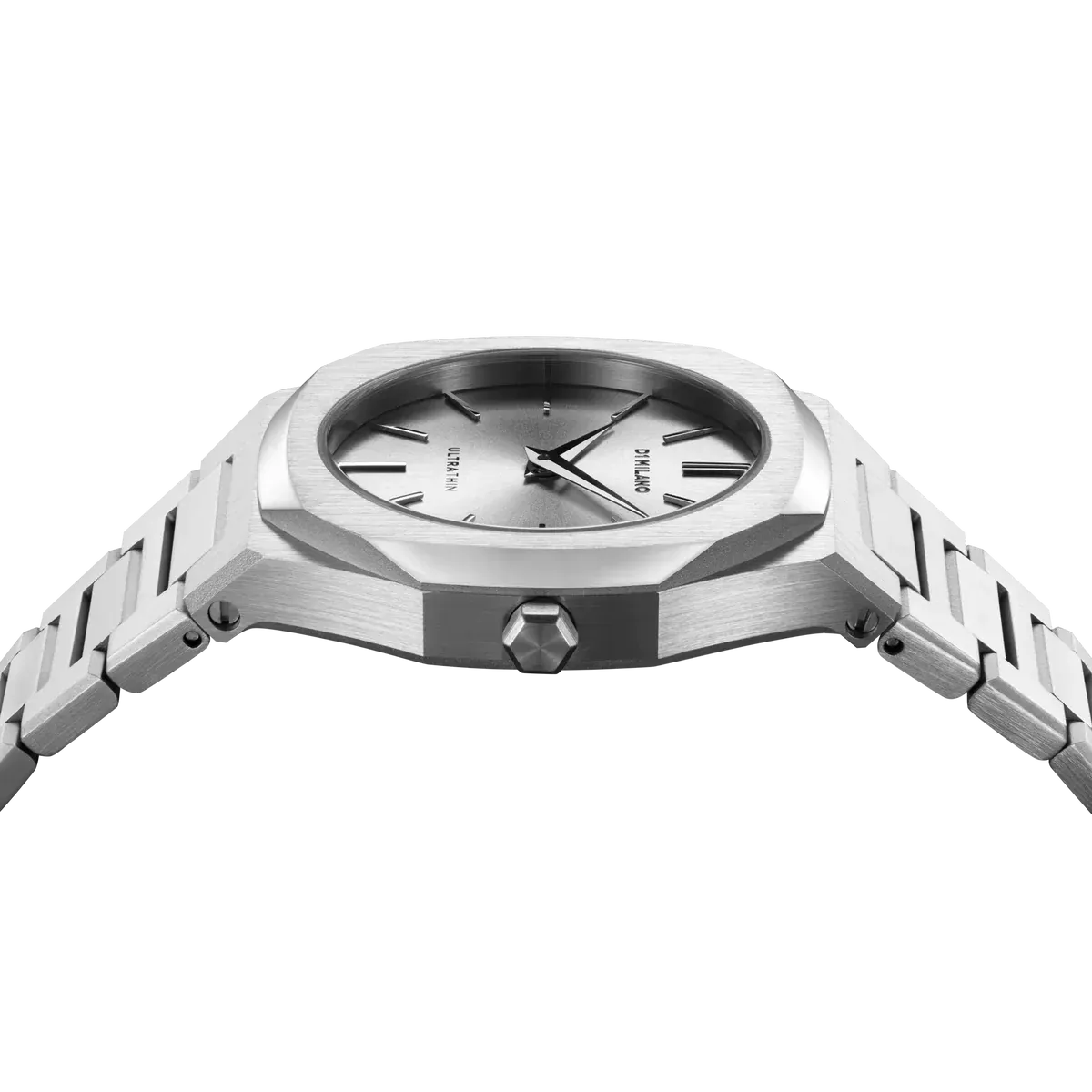 D1 Milano Ultra Thin Silver Dial Silver Steel Strap Watch for Women - D1-UTBL30