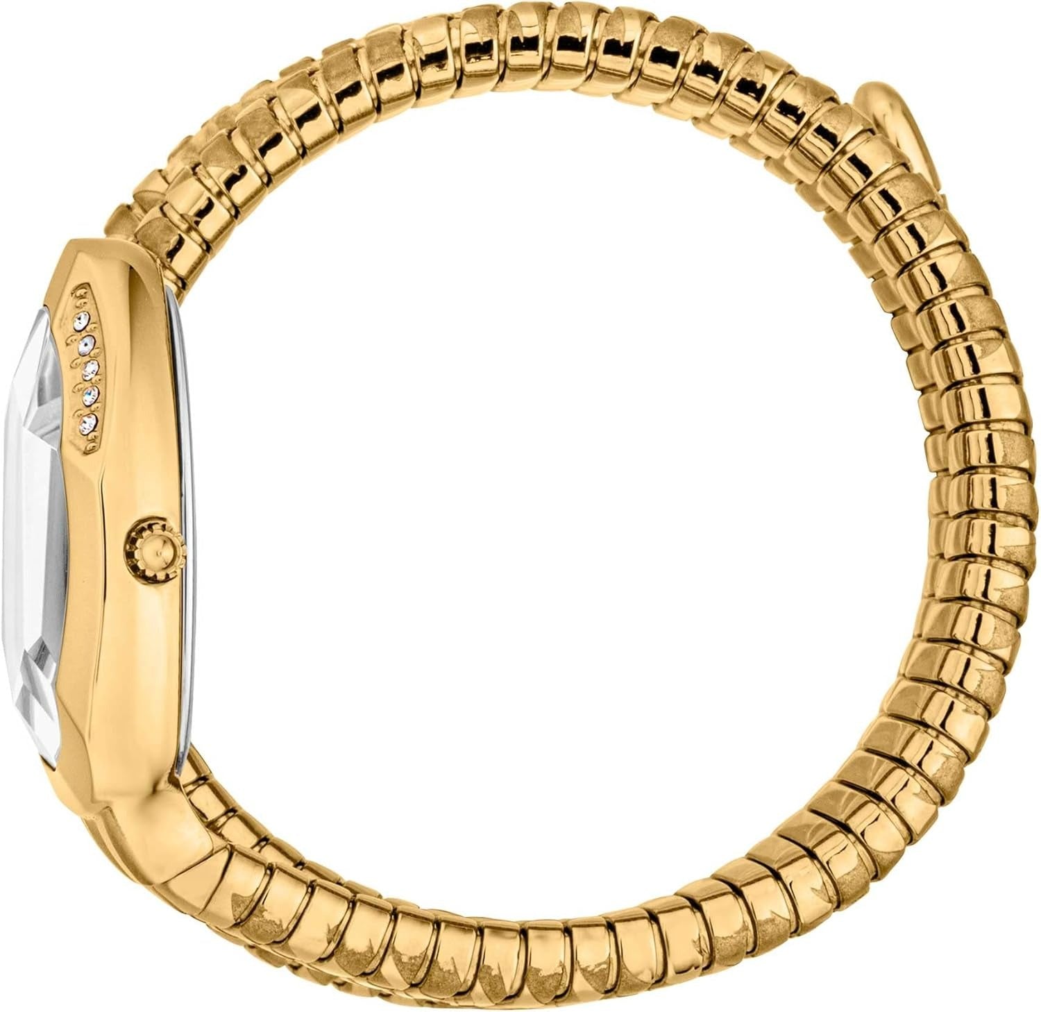 Just Cavalli Taglio White Dial Gold Steel Strap Watch for Women - JC1L226M0025