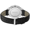 Hugo Boss Avery Chronograph Black Dial Black Leatherr Strap Watch for Men - 1514211