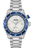 Hugo Boss Bossmatic Automatic White Dial Silver Steel Strap Watch for Men - 1514212