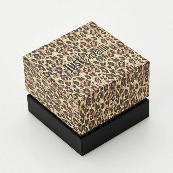 Just Cavalli Lady Snake Blue Dial Silver Steel Strap Watch for Women - JC1L249M0015