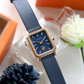 Tory Burch Robinson Quartz Blue Dial Blue Leather Strap Watch for Women - TBW1511