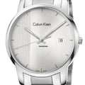 Calvin Klein City Chronograph Silver Dial Silver Steel Strap Watch for Men - K2G2G14X