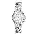 Michael Kors Camille Pave Crystals Silver Dial Silver Steel Strap Watch for Women - MK4804