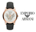 Emporio Armani Meccanico Skeleton Silver Dial Black Leather Strap Watch For Men - AR60031