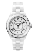Chanel J12 Quartz White Dial White Steel Strap Watch for Women - J12 H5698