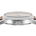 Gucci G Timeless Quartz Brown Dial Brown Leather Strap Watch For Men - YA1264078
