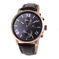 Tommy Hilfiger Aiden Quartz Blue Dial Brown Leather Strap Watch for Men - 1791308