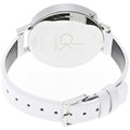 Calvin Klein Firm Silver Dial White Leather Strap Watch for Women - K3N231L6