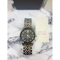 Emporio Armani Team Italia Chronograph Black Dial Silver Steel Strap Watch For Men - AR5983