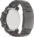 Fossil Nate Chronograph Gunmetal Dial Grey Steel Strap Watch for Men - JR1437