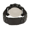 Fossil Nate Chrongraph Ion Plated Black Dial Black Steel Strap Watch for Men - JR1356