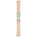 Michael Kors Parker Chronograph Brown Dial Two Tone Steel Strap Watch for Women - MK6118
