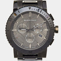Burberry The City Grey Dial Gunmetal Grey Steel Strap Watch for Men - BU9381