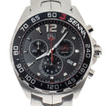 Tag Heuer Senna Chronograph Special Edition Black Dial Silver Steel Strap Watch for Men - CAZ1015.BA0883