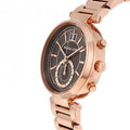 Michael Kors Sawyer Rose Gold Dial Rose Gold Steel Strap Watch for Women - MK6226