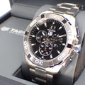 Tag Heuer Aquaracer Chronograph Black Dial Silver Steel Strap Watch for Men - CAY1110.BA0927