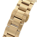 Daniel Wellington Iconic Link Black Dial Rose Gold Steel Strap Watch For Men - DW00100344