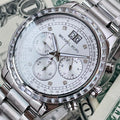 Michael Kors Brinkley Diamonds Silver Dial Silver Steel Strap Watch for Women - MK6186